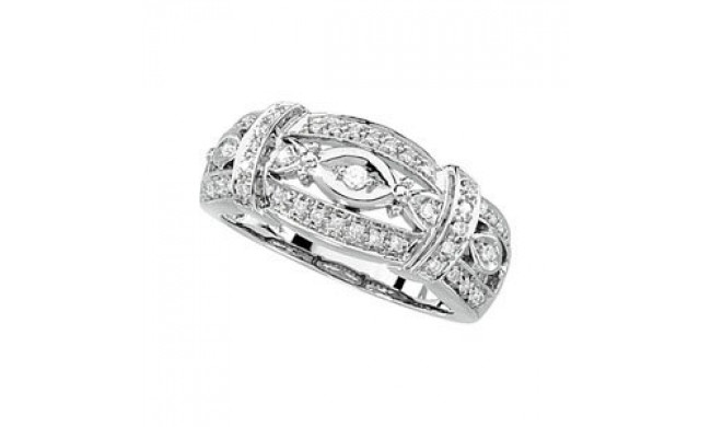 14K White 1/4 CTW Diamond Ring - 63305294025P