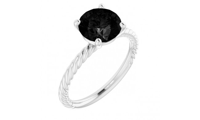 14K White Onyx Ring - 716261678P