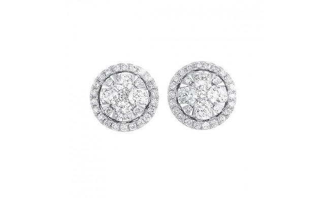 Gems One 14Kt White Gold Diamond (1Ctw) Earring - ER10249-4WC