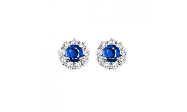 Gems One 14Kt White Gold Diamond (3/4Ctw) & Sapphire (5/8 Ctw) Earring - FE4066-4WCS