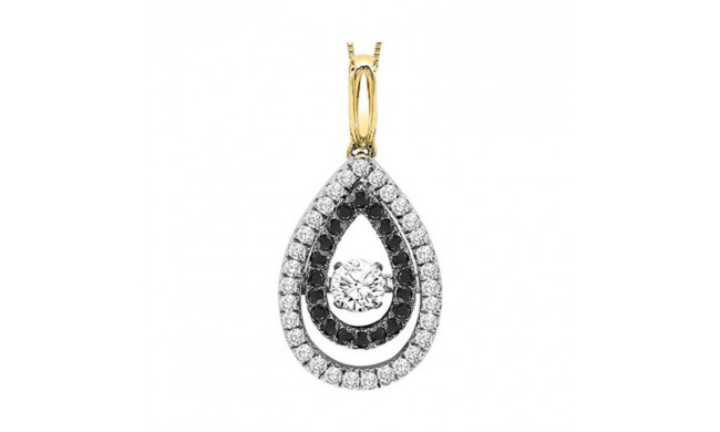Gems One 14KT Yellow Gold & Diamond Rhythm Of Love Neckwear Pendant   - 3/8 ctw - ROL1017-4YCBL
