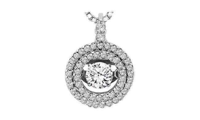 Gems One 14KT White Gold & Diamond Rhythm Of Love Neckwear Pendant  - 1-3/4 ctw - ROL1137-4WCBL