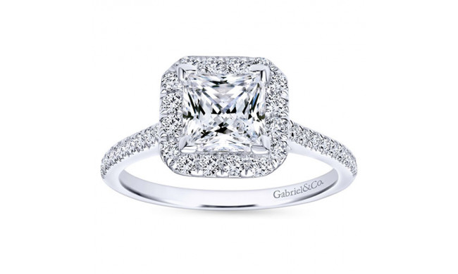 Gabriel & Co. 14k White Gold Contemporary Halo Engagement Ring - ER7266W44JJ