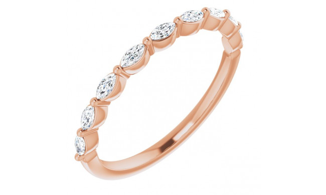 14K Rose 1/4 CTW Diamond Anniversary Band - 123294602P