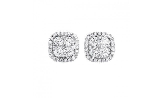 Gems One 14Kt White Gold Diamond (1Ctw) Earring - ER10257-4WC