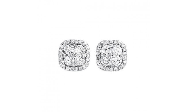 Gems One 14Kt White Gold Diamond (1/2Ctw) Earring - ER10255-4WC