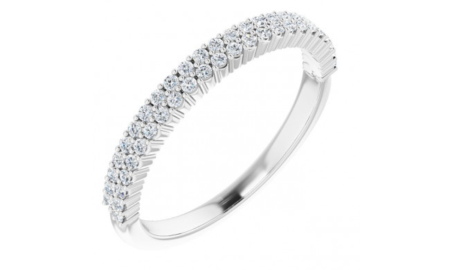 14K White 1/4 CTW Diamond Anniversary Band - 123495600P