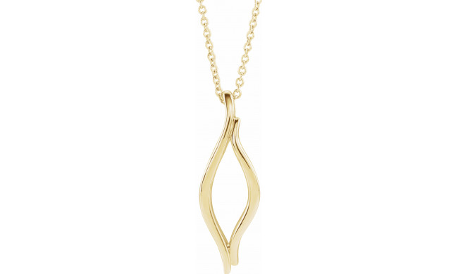 14K Yellow Freeform 16-18 Necklace - 86741601P