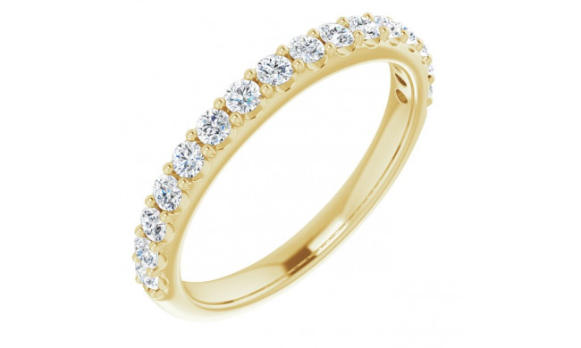 14K Yellow 1/2 CTW Diamond Matching Band - 123792621P