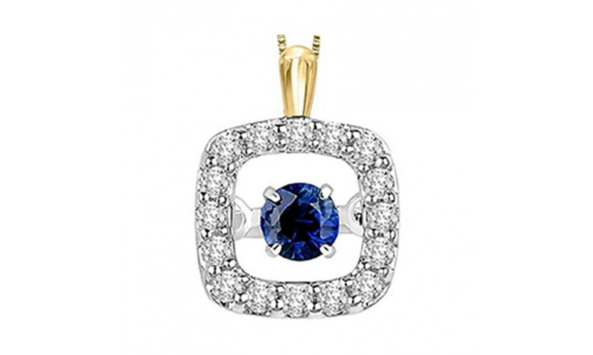 Gems One 14KT Yellow Gold & Diamond Rhythm Of Love Neckwear Pendant  - 1/8 ctw - ROL1097-4YCS