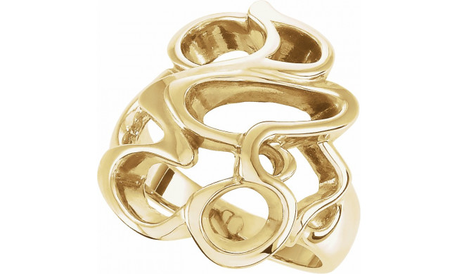 14K Yellow Freeform Ring - 549937122P