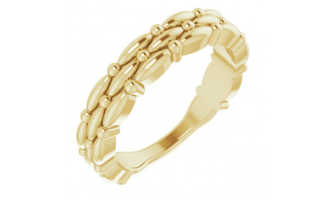 14K Yellow Stackable Ring - 51669102P