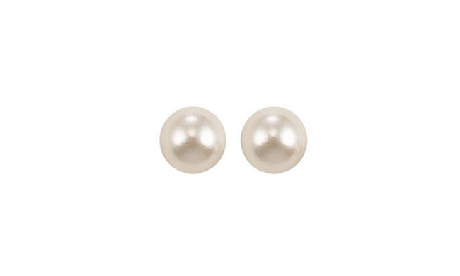 Gems One 14Kt White Gold Pearl (1 Ctw) Earring - PS6.5AA-4W