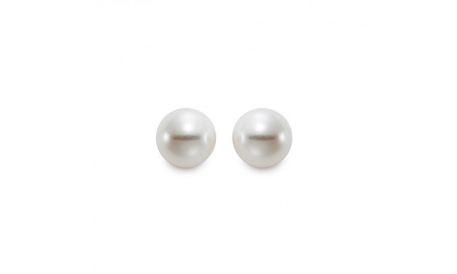 Mastaloni Ladies 14k Yellow Gold Cultured Pearl Stud Earrings