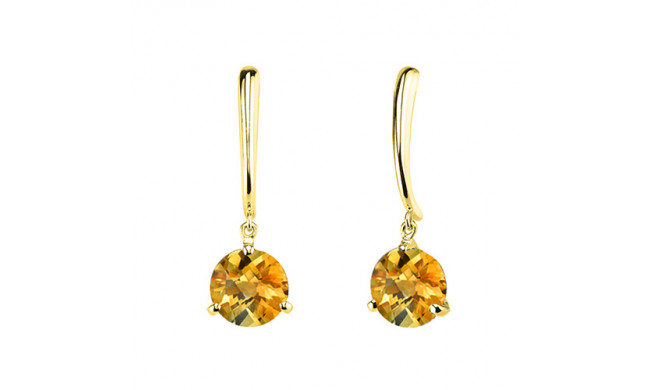 Stanton Color 14k Gold Citrine Dangle Earrings