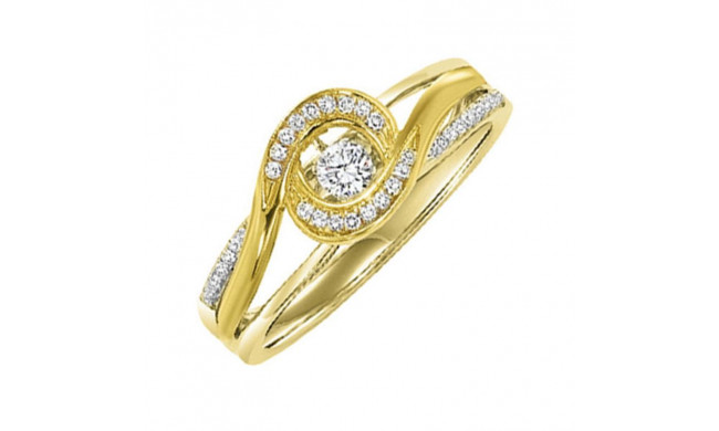 Gems One 14KT Yellow Gold & Diamond Rhythm Of Love Fashion Ring  - 1/5 ctw - ROL1236-4YC