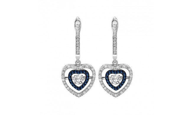 Gems One 14KT White Gold & Diamond Rhythm Of Love Fashion Earrings   - 1/2 ctw - ROL2018-4WCBL