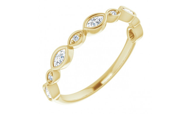 14K Yellow 1/4 CTW Diamond Anniversary Band - 1236336018P