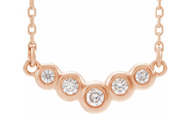 14K Rose  1/8 CTW Diamond 18 Necklace - 86855617P