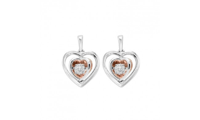 Gems One 10KT Pink Gold & Diamond Rhythm Of Love Fashion Earrings  - 1/5 ctw - ROL2224-1PSSD