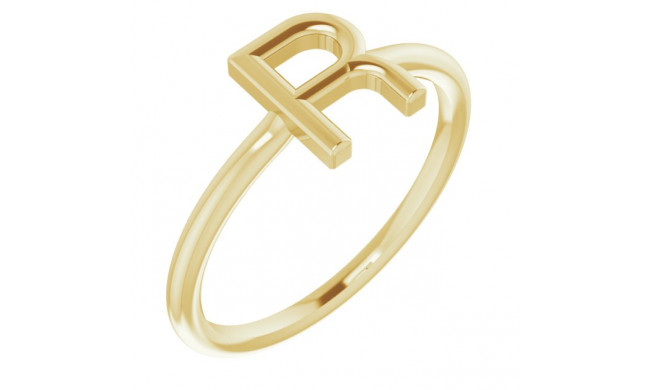 14K Yellow Initial R Ring - 51895204P