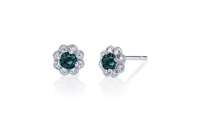 Stanton Color 14k Gold Alexandrite Earrrings