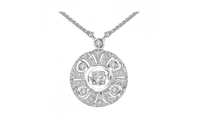 Gems One 14KT White Gold & Diamonds Stunning Neckwear Pendant - 1-5/8 ctw - ROL1041IL-4WC