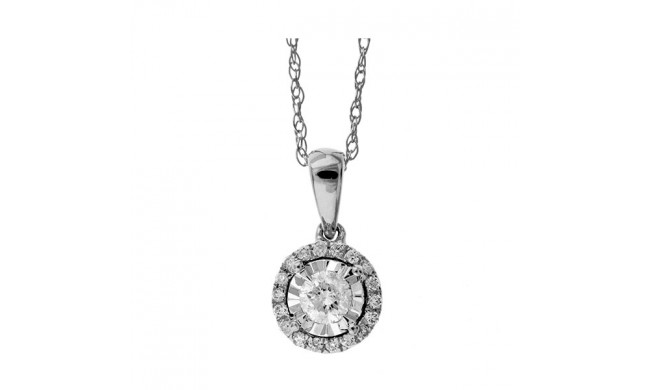 Gems One 14Kt White Gold Diamond (1/6Ctw) Pendant - PD33655-4WD
