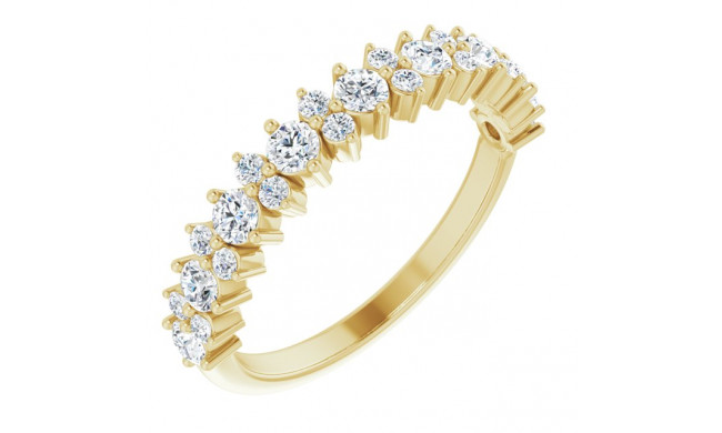 14K Yellow 3/4 CTW Diamond Anniversary Band - 123706601P