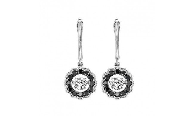 Gems One 14KT White Gold & Diamond Rhythm Of Love Fashion Earrings  - 1/2 ctw - ROL2081-4WCBK