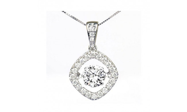 Gems One 14KT White Gold & Diamond Rhythm Of Love Neckwear Pendant  - 1-1/2 ctw - ROL1155-4WC