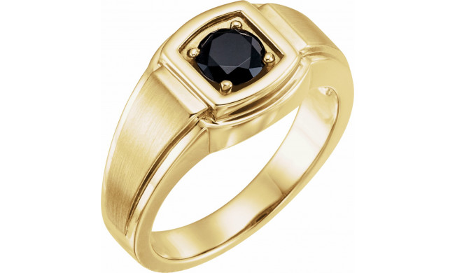 14K Yellow Onyx Ring - 9728101P