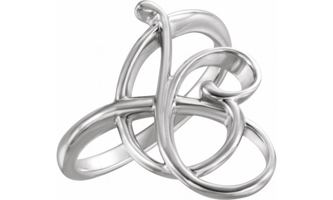 14K White Freeform Ring - 51525101P