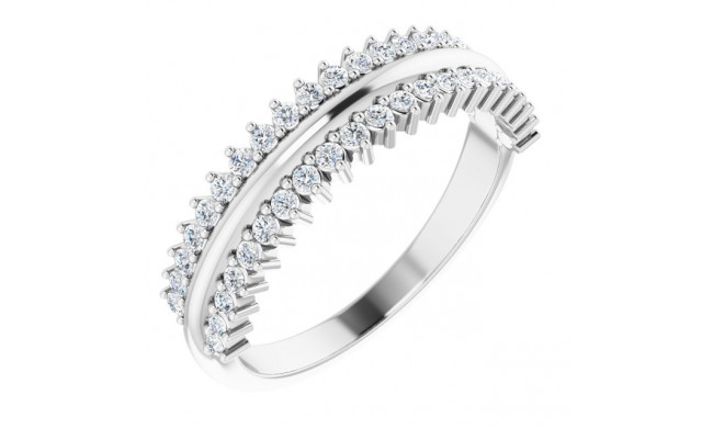 14K White 1/3 CTW Diamond Anniversary Band - 123801600P