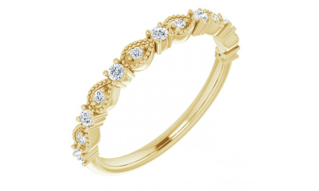 14K Yellow 1/5 CTW Diamond Anniversary Band - 124183601P