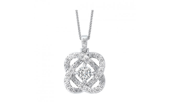 Gems One 14Kt White Gold Diamond (1Ctw) Pendant - PD10457-4WF