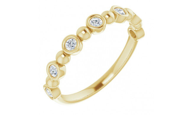 14K Yellow 1/5 CTW Diamond Anniversary Band - 1236316034P