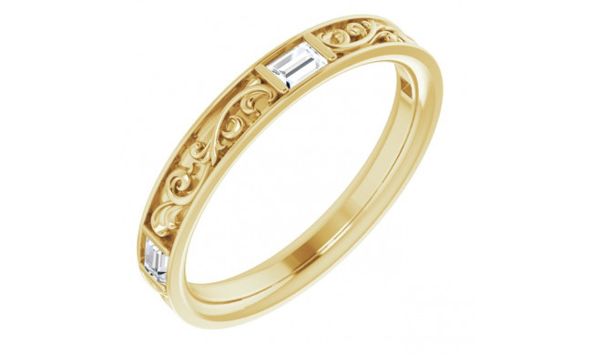 14K Yellow 1/4 CTW Diamond Anniversary Band - 123683601P