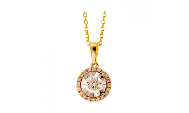 Gems One 14Kt Yellow Gold Diamond (1/3Ctw) Pendant - PD33656-4YD