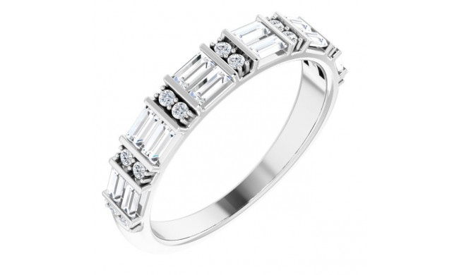 14K White 1/2 CTW Diamond Anniversary Band - 123531600P