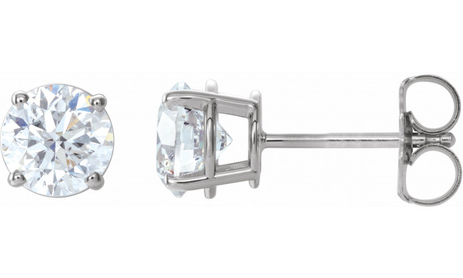 14K White 1 1/2 CTW Diamond Earrings - 187470203P