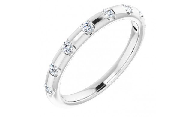 14K White 1/4 CTW Diamond Anniversary Band - 1235356000P