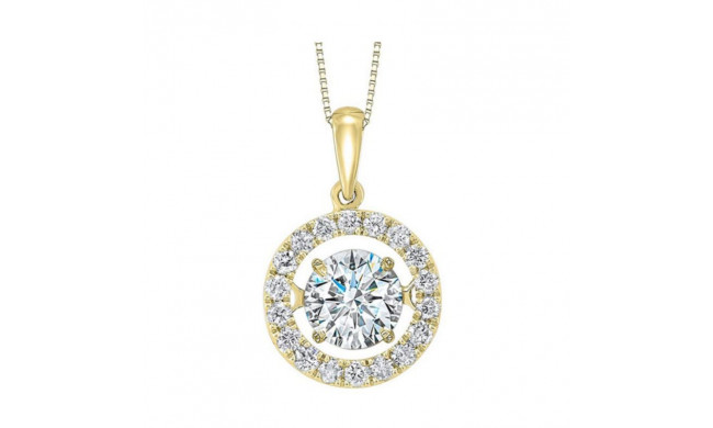 Gems One 14KT Yellow Gold & Diamond Rhythm Of Love Neckwear Pendant  - 2 ctw - ROL1092-4YC