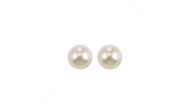 Gems One 14Kt White Gold Pearl (1 Ctw) Earring - PS6.00AAA-4W