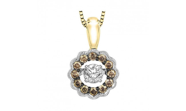 Gems One 14KT Yellow Gold & Diamond Rhythm Of Love Neckwear Pendant   - 3/8 ctw - ROL1081-4YCDB
