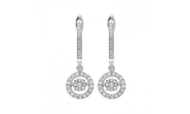 Gems One 10KT White Gold & Diamond Rhythm Of Love Fashion Earrings  - 1/2 ctw - ROL2027-1WC