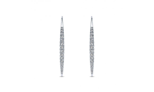 Gabriel & Co. 14k White Gold Kaslique Diamond Drop Earrings - EG12629W45JJ