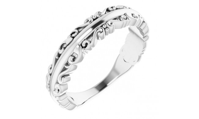 14K White Stackable Ring - 51699101P