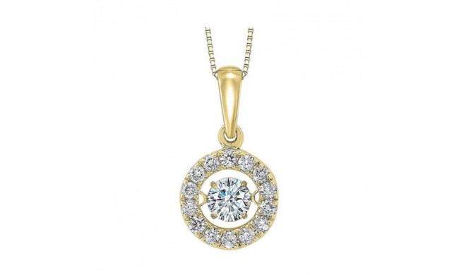 Gems One 14KT Yellow Gold & Diamond Rhythm Of Love Neckwear Pendant  - 1/2 ctw - ROL1065-4YC