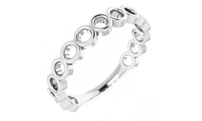 14K White Stackable Ring - 51702101P